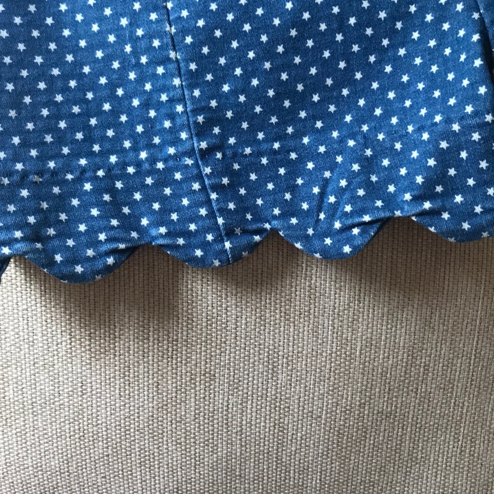 Star Print Denim Shorts - Picture 6 of 6